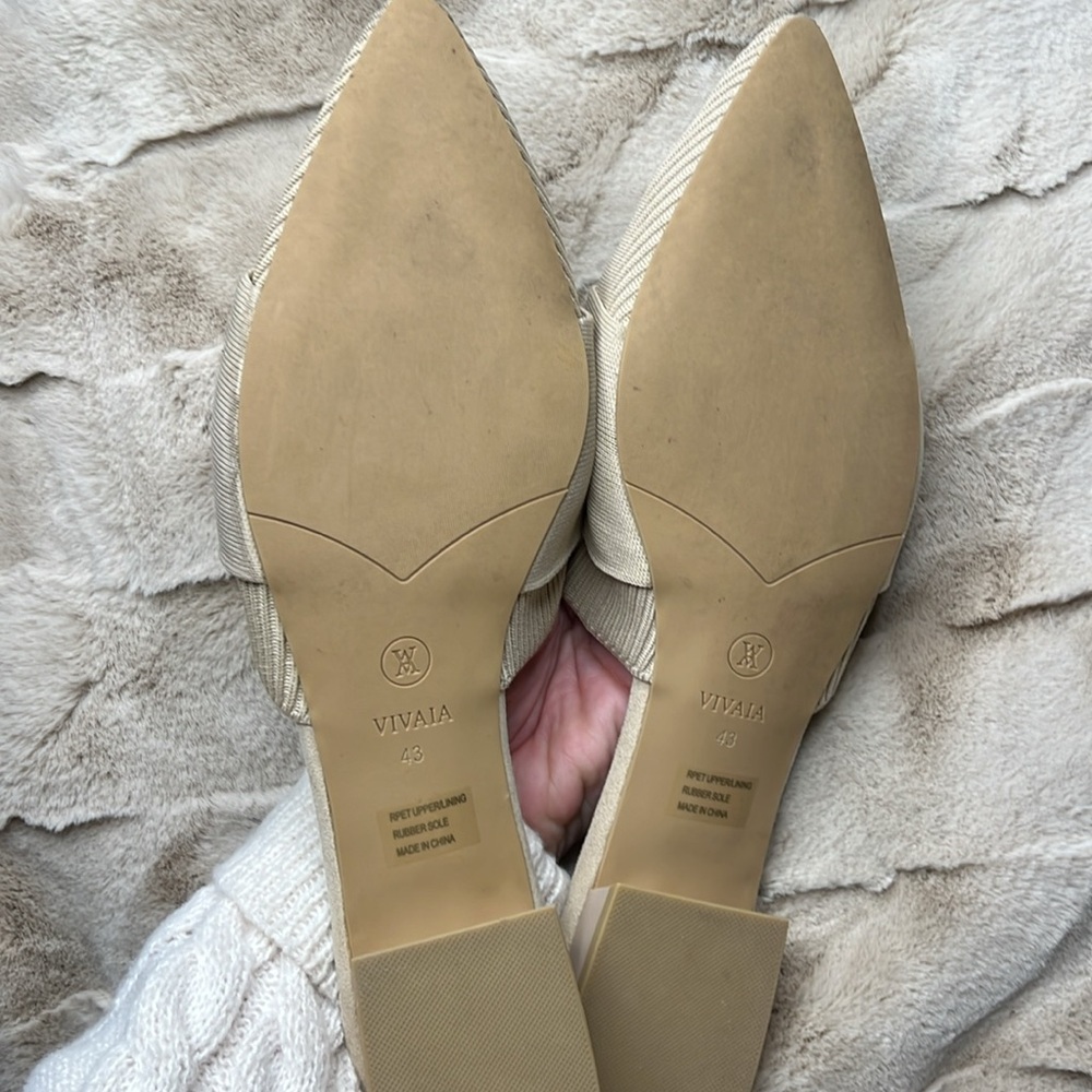 🛍️Pointed-Toe Knot Slide (Yaffa Pro) Vivaia Almond Beige 11 43 - Picture 9 of 11